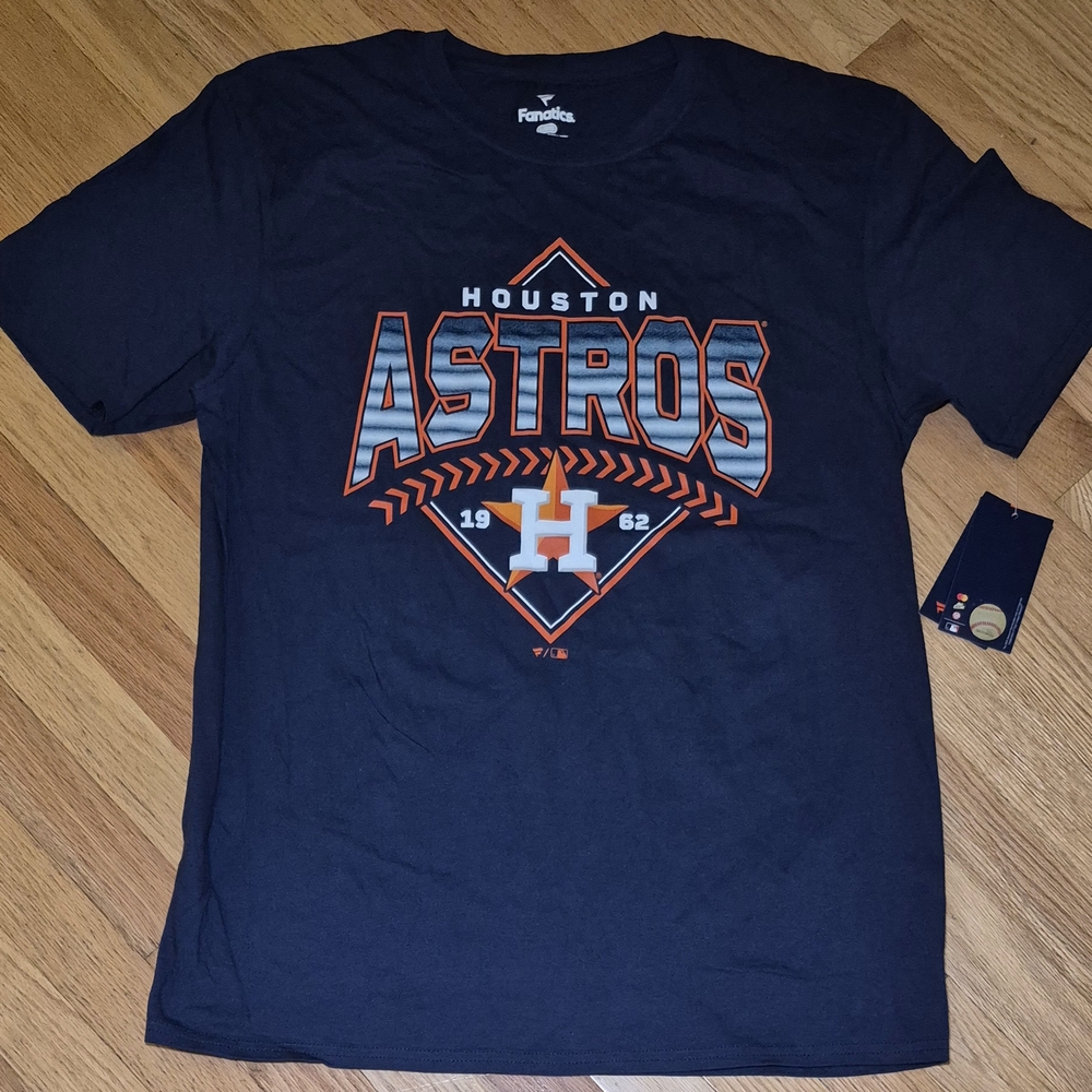 NEW Houston Astros Men's Size Large Navy T-Shirt By Fanatics